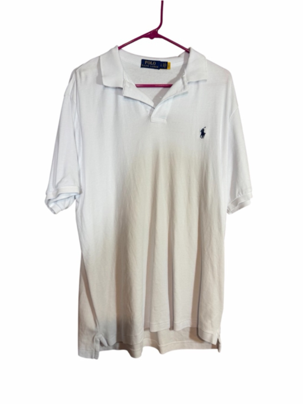 Polo Ralph Lauren white short sleeve polo shirt men’s size large